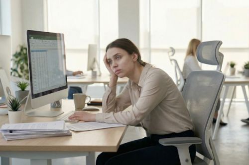 Астения в офисе с мягкими синяками